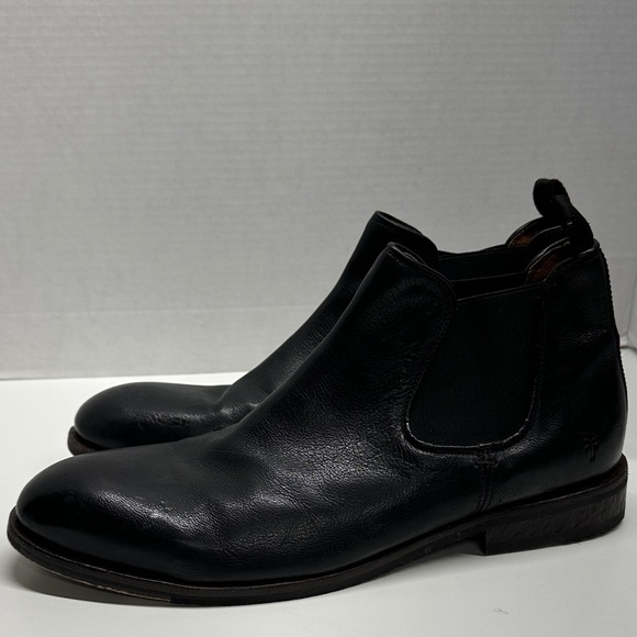 Frye Emerson Chelsea Boots Leather Ankle Flex Boot Shoes Pull On Black Men’s 11